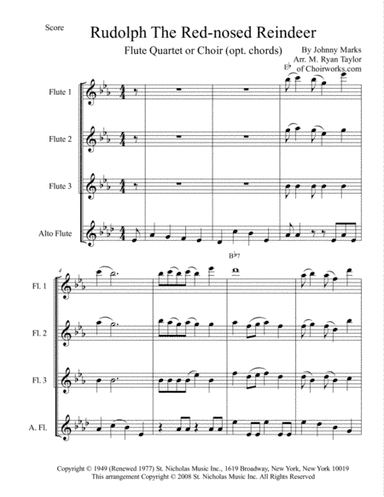 Rudolph The Red-nosed Reindeer (arr. M. Ryan Taylor)