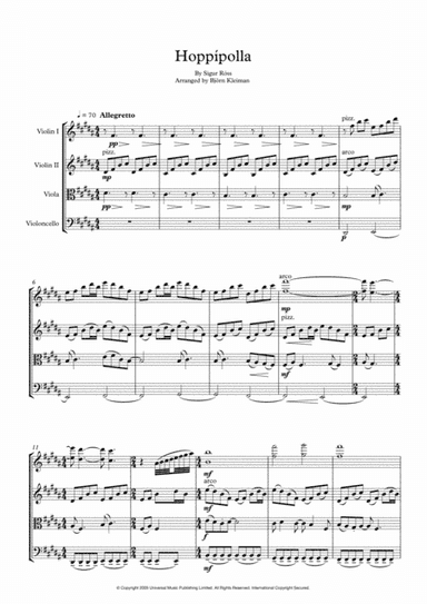 Hoppipolla (arr. Björn Kleiman)