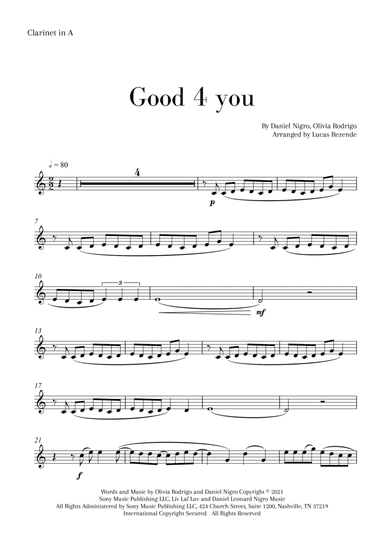 Good 4 U (arr. Lucas Rezende)