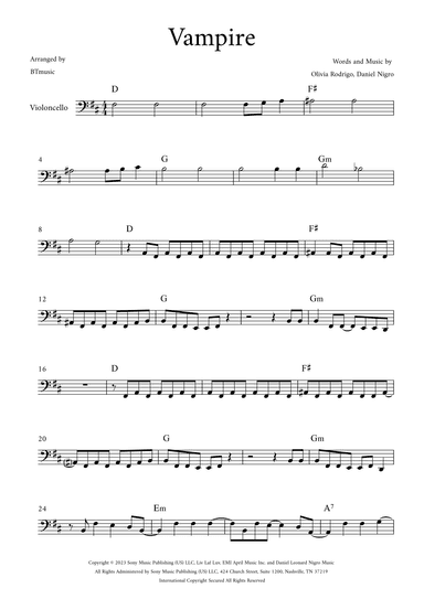 Vampire (arr. BTmusic)