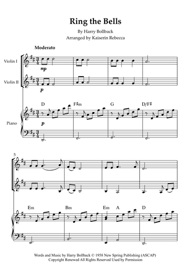Ring The Bells (arr. Kaiserin Rebecca)