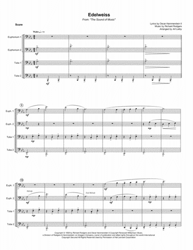 Edelweiss (arr. Art Leiby)