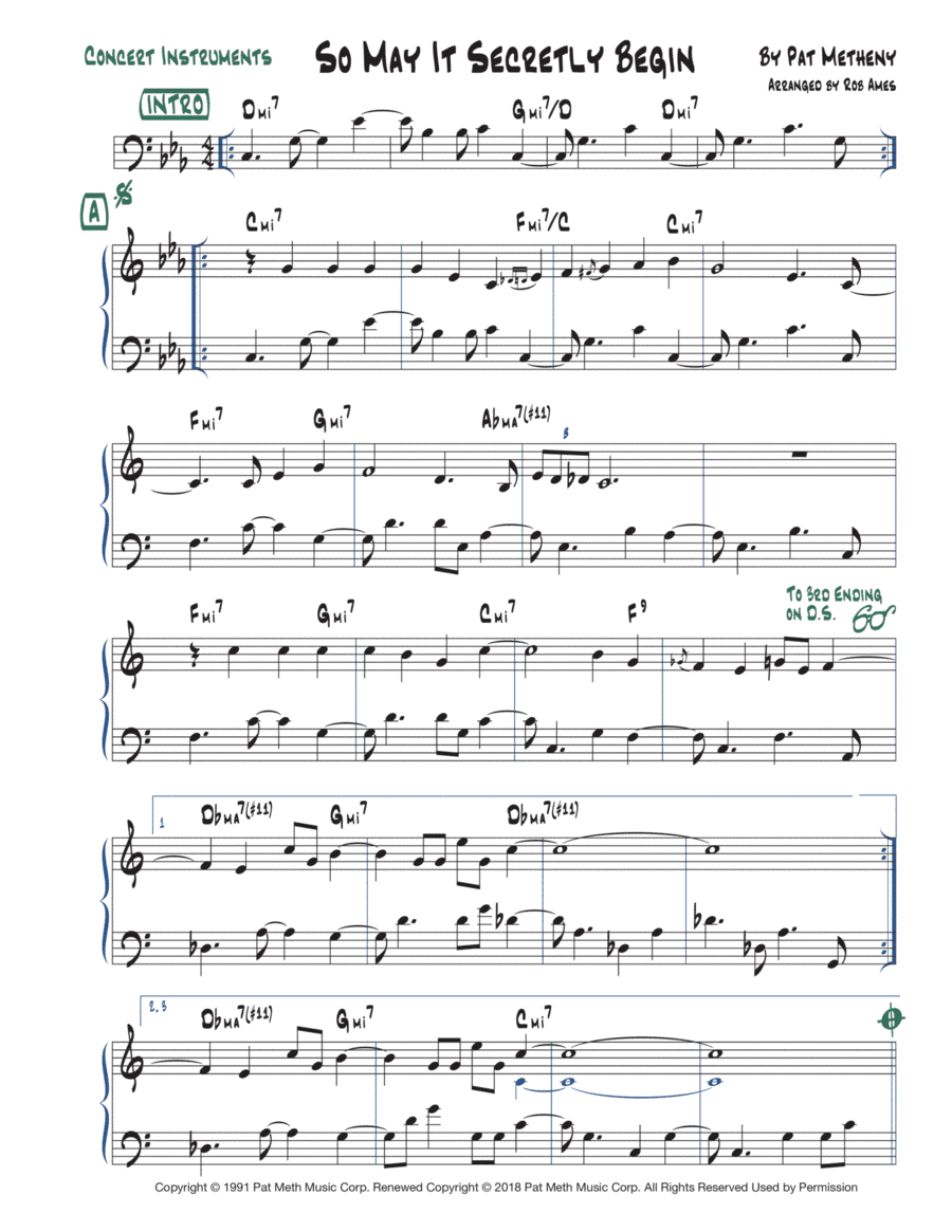 So May It Secretly Begin (arr. Rob Ames)