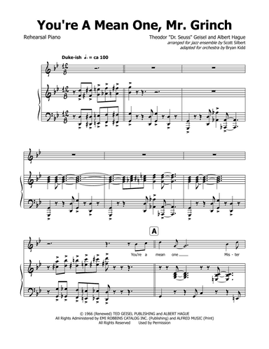 You're A Mean One, Mr. Grinch (arr. Bryan Kidd)