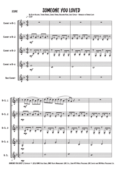 Someone You Loved (arr. Darren Lloyd)