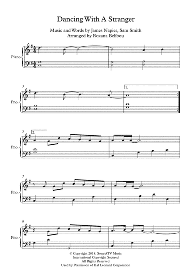 Dancing With A Stranger (arr. Roxana Belibou)