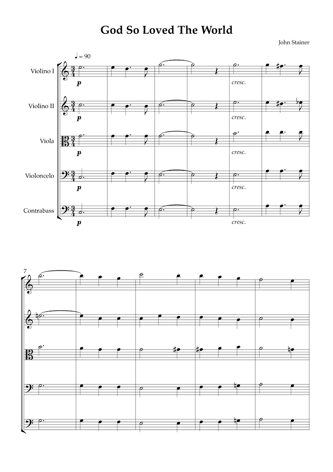 God So Loved The World (arr. Karen Gueiros)