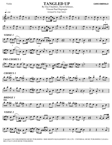 Tangled Up (arr. Jorge Juárez)
