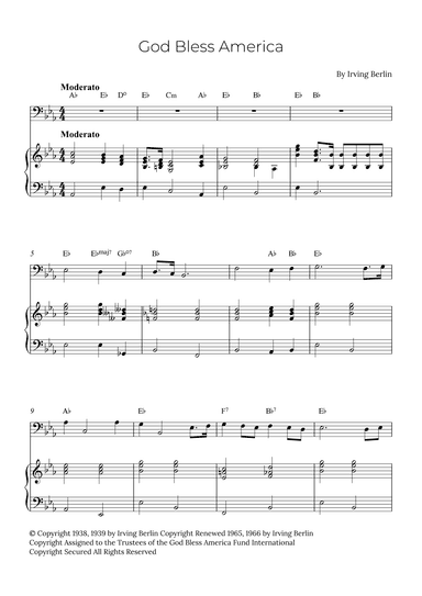 God Bless America ® (arr. Alex Nunes Rodrigues)