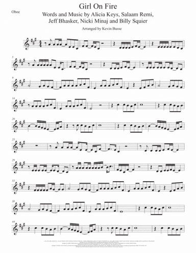 Girl On Fire (arr. Kevin Busse)