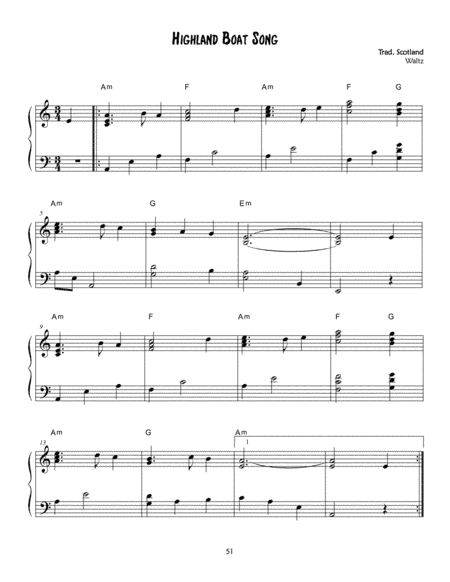 Highland Boat Song - Scottish Waltz (arr. Harp use Inspirations)