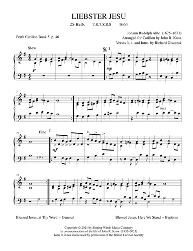 25B. LIEBSTER JESU (arr. John R. Knox & Richard Giszczak)