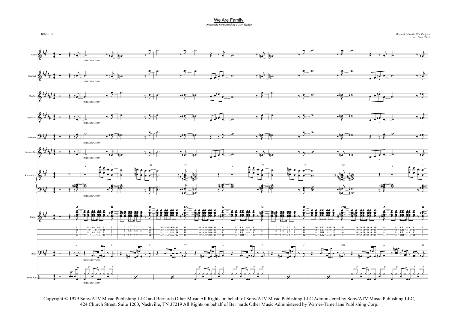 We Are Family (arr. David E. Clark)