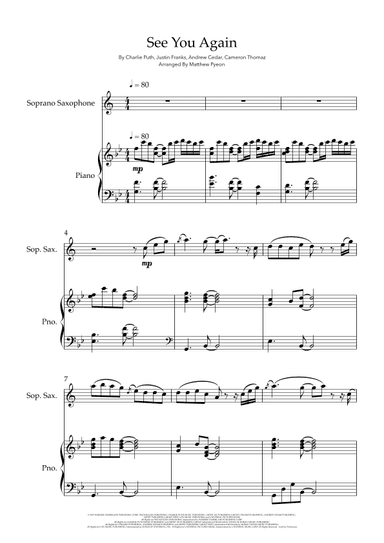 See You Again (arr. Matthew pyeon)