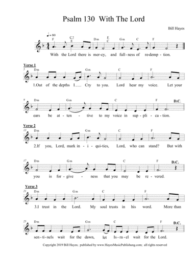 Psalm 130:  With The Lord (ii)