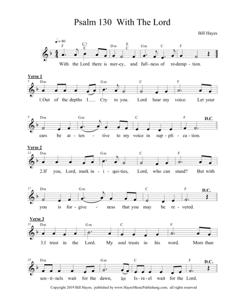 Psalm 130:  With The Lord (ii)