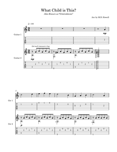 What Child is This? (Greensleeves) (arr. M.D. Howell)