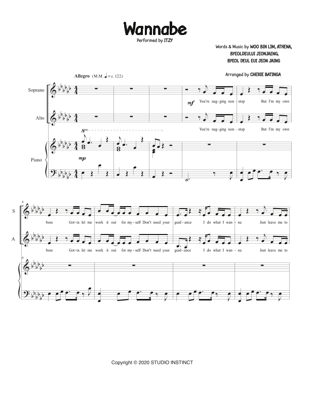 Wannabe (arr. Cherie Batinga)