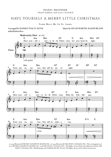 Have Yourself A Merry Little Christmas (arr. Danilo "Daca" Alves)