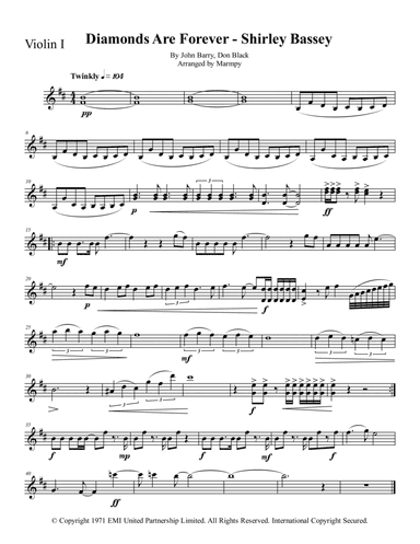 Diamonds Are Forever (arr. Marmpy)