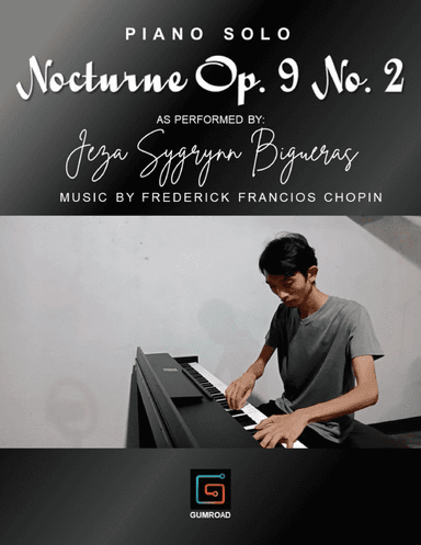 Nocturne by Frederick Chopin for solo piano (arr. Jeza Sygrynn Bigueras)