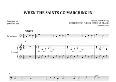 WHEN THE SAINTS GO MARCHING IN (arr. Jakson Kreuz)
