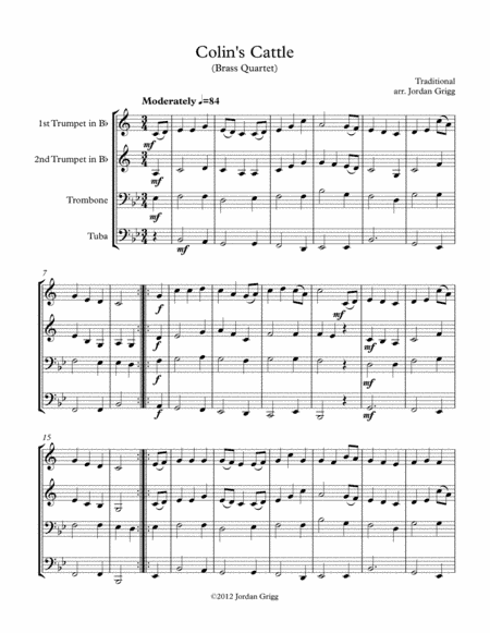 Colin's Cattle (Brass Quartet) (arr. Jordan Grigg)