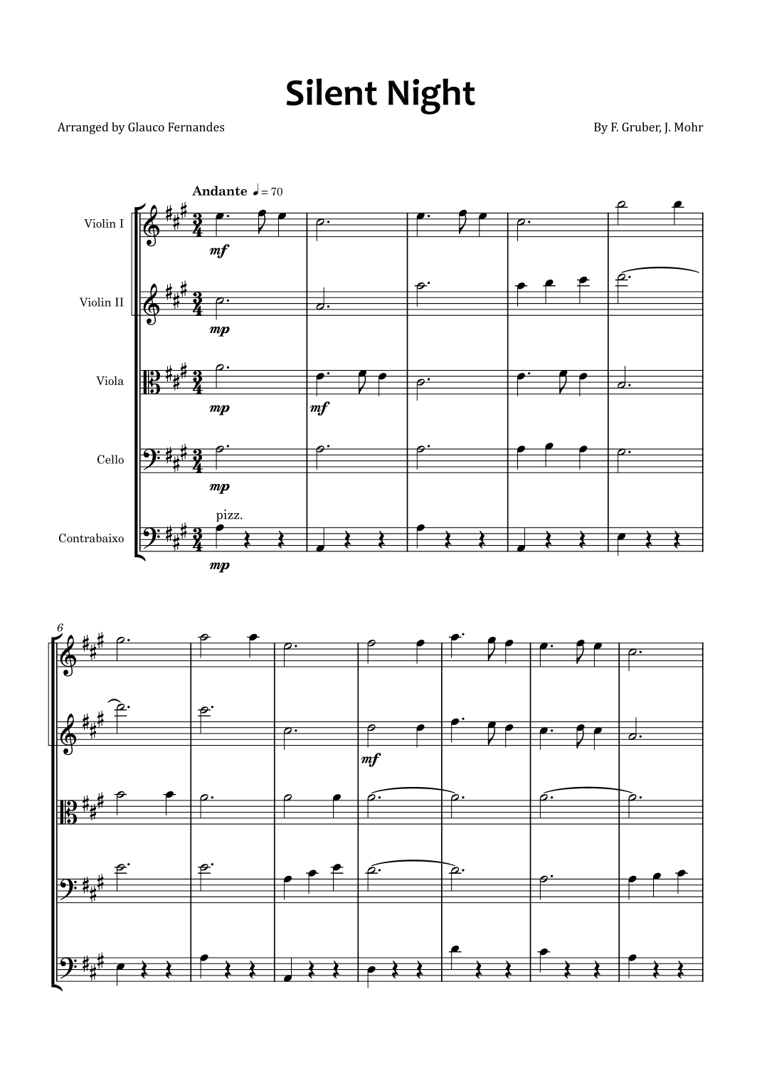 Silent Night (arr. Glauco Fernandes)
