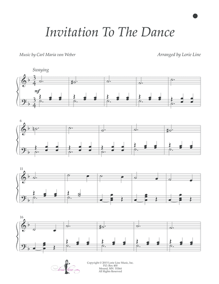 Invitation To The Dance - EASY! (arr. Lorie Line)