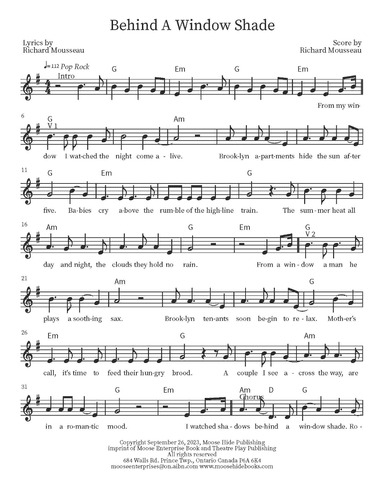 Behind A Window Shade