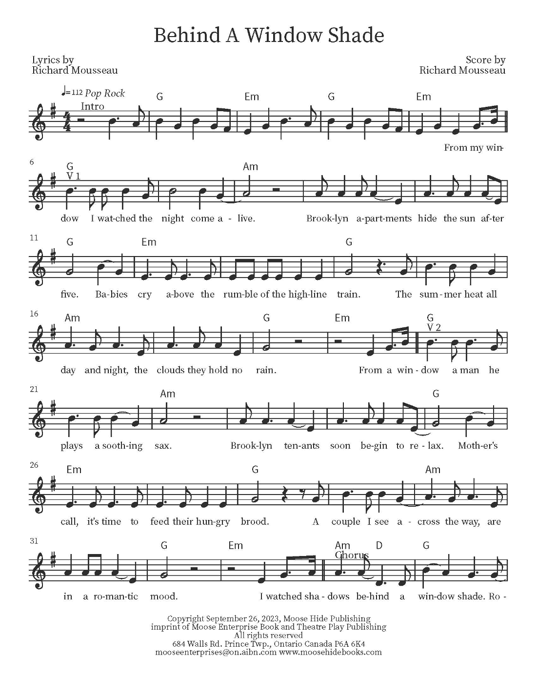 Behind A Window Shade