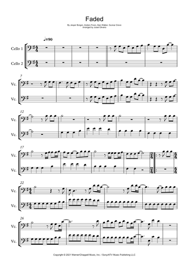 Faded (arr. Josiel Oliveira)