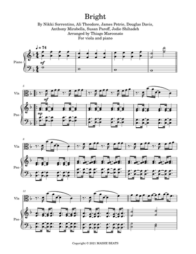 Bright (arr. Thiago Marconato)