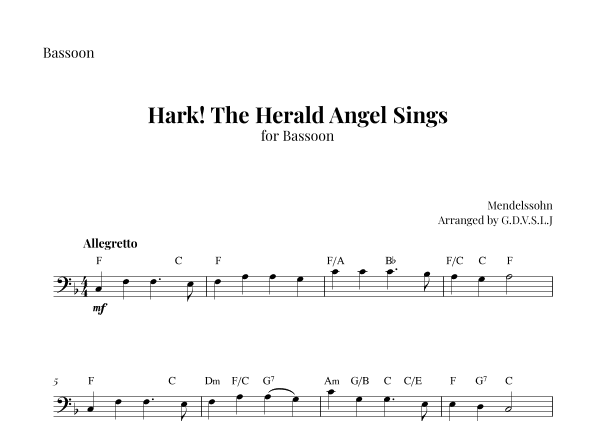 Hark! The Herald Angel Sings (arr. G.D.V.S.L.J)