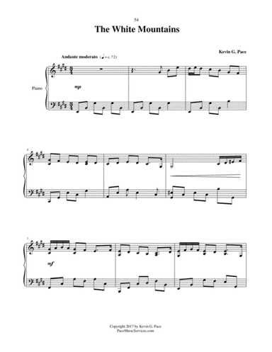 The White Mountains - original piano solo