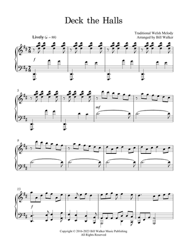 Deck the Halls (arr. Bill Walker)