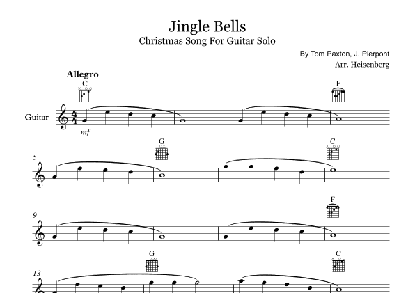 Jingle Bells (arr. Arr. Heisenberg)