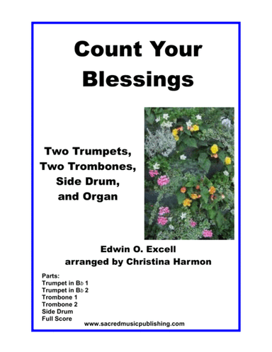 Count Your Blessings – Brass Quartet and Organ (arr. Glen Hummel, Christina Harmon)
