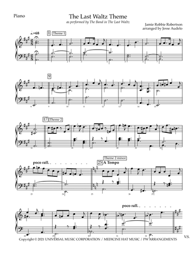 The Last Waltz Theme (arr. Jesse Audelo)
