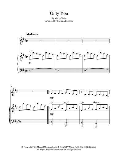 Only You (arr. Kaiserin Rebecca)