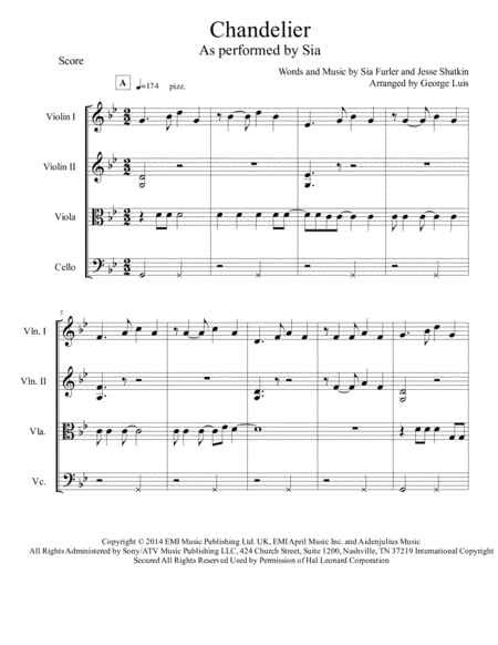 Chandelier (arr. George Luis)