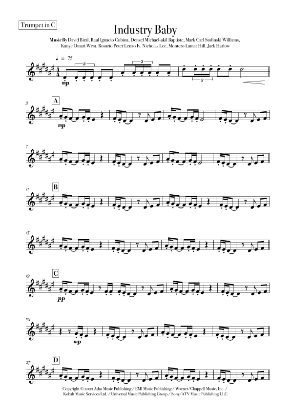 Industry Baby (arr. Rodrigo Nascimento)
