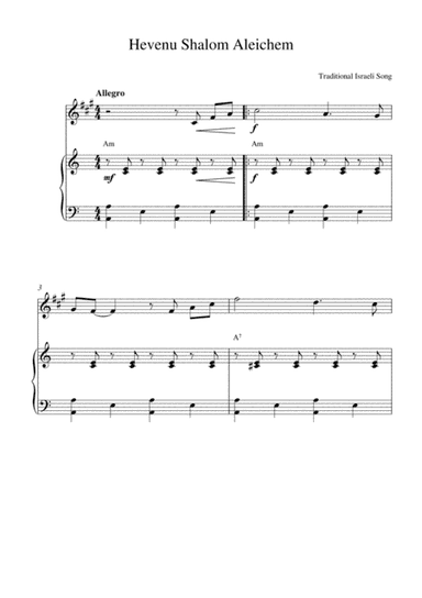 Hevenu Shalom Aleichem (arr. Kaiserin Rebecca)