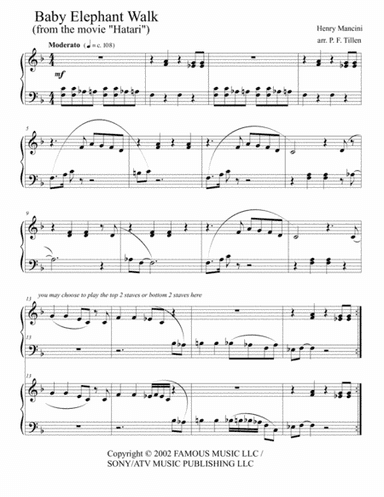 Baby Elephant Walk (arr. P. F. Tillen)