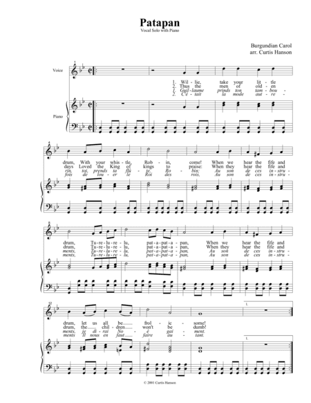 Patapan (arr. Curtis Hanson)