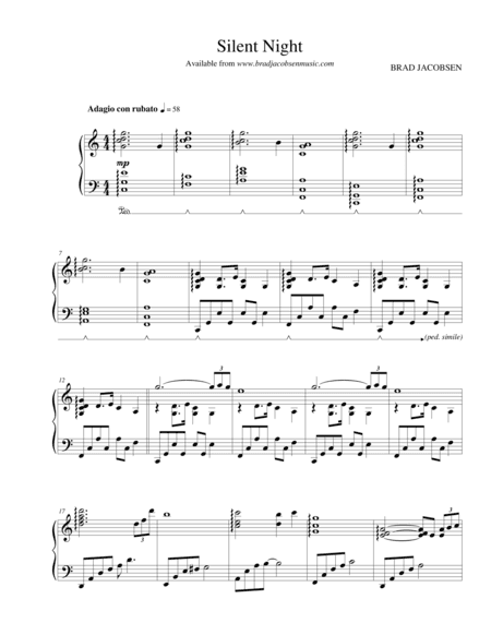 Silent Night (arr. Brad Jacobsen)