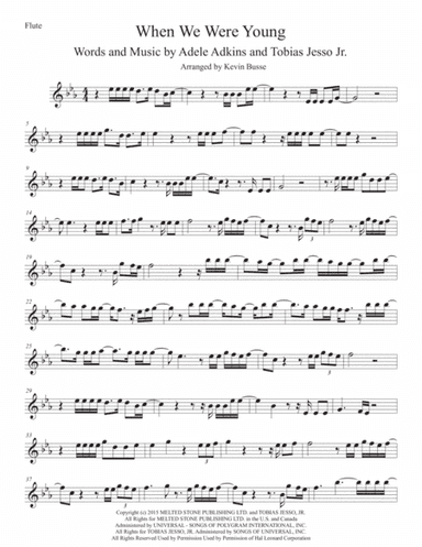 When We Were Young (arr. Kevin Busse)