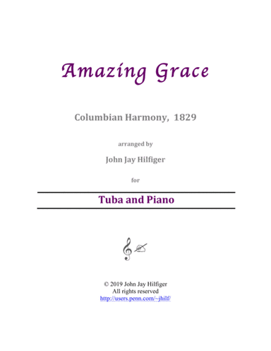 Amazing Grace for Tuba and Piano (arr. John Jay Hilfiger)