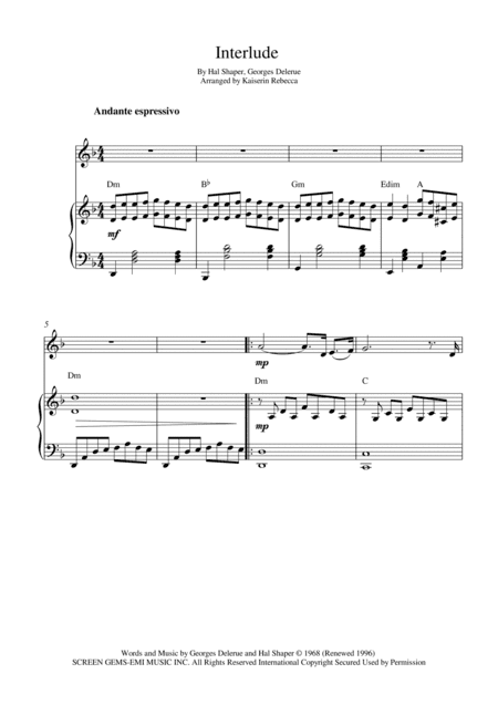 Interlude (arr. Kaiserin Rebecca)