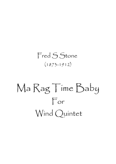 Ma Ragtime Baby (arr. Spence Bundy)